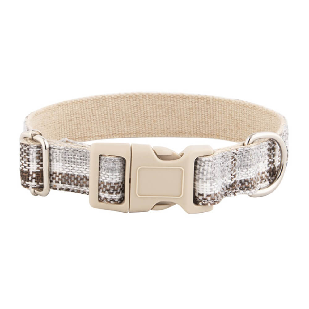 Pure Linen Dog Leash and Collar - Breathable and Durable