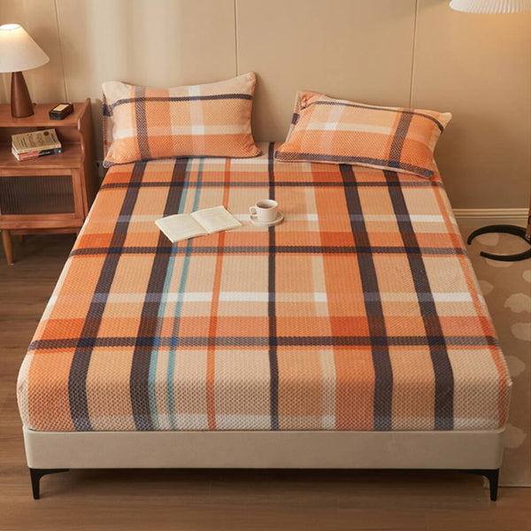 Cubierta de colchón de hojas de alquiler de terciopelo de piña clásico