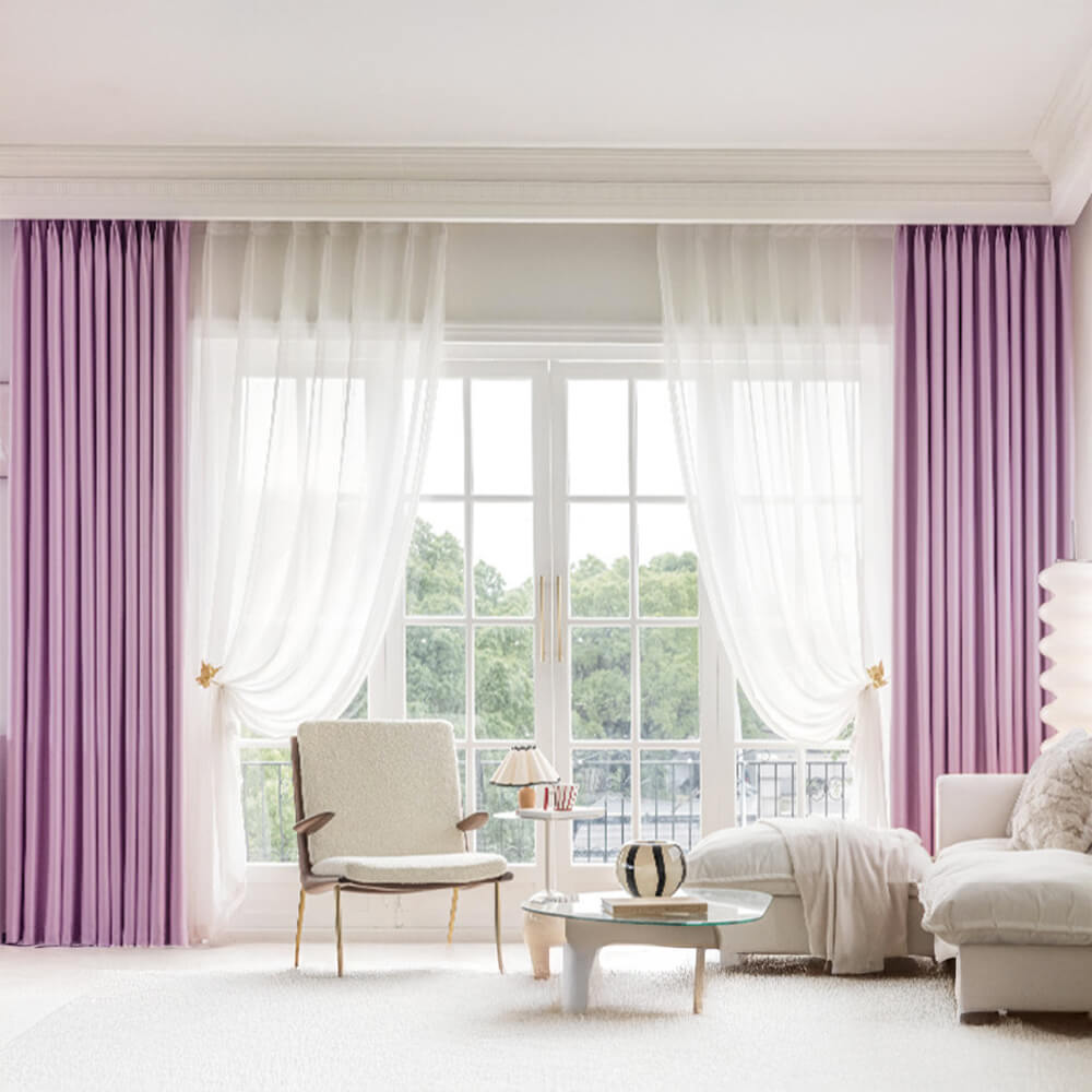 Modern Luxury Satin Thick Soundproof Blackout Curtains