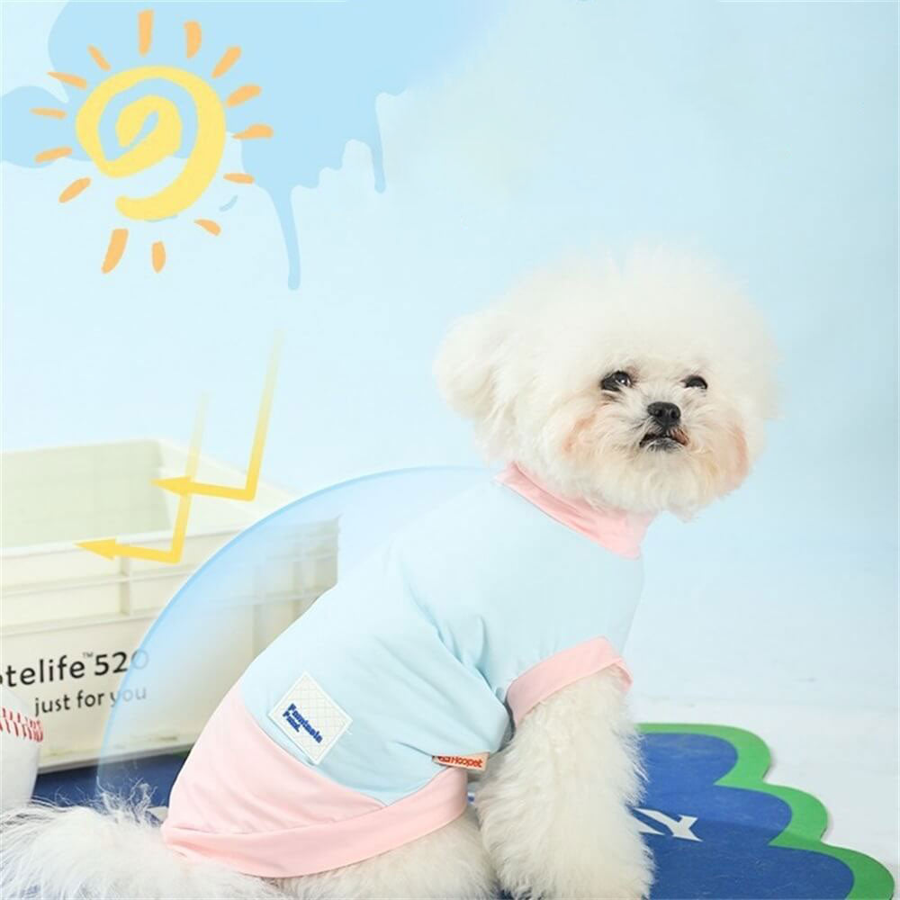 Summer Thin Cool Feeling Breathable Colorblocking Pet Vest
