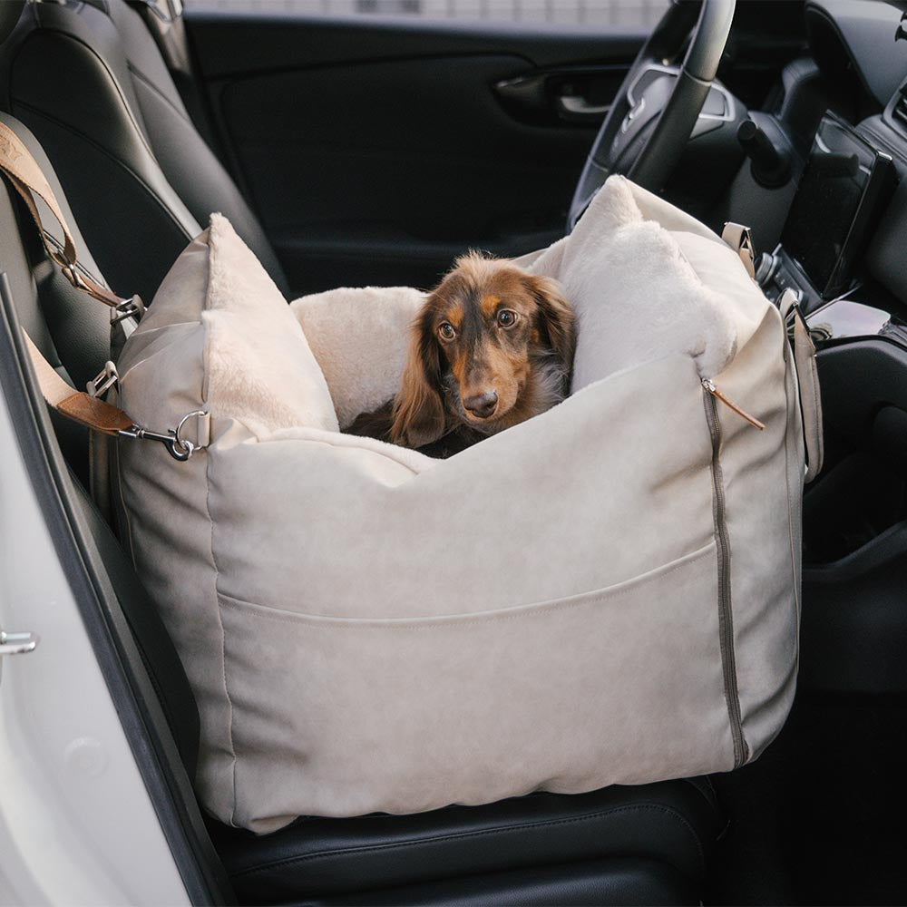 Grand siège d'auto rehausseur de transport pour chien, moelleux, chaud et sûr, antidérapant, Ride et Rover