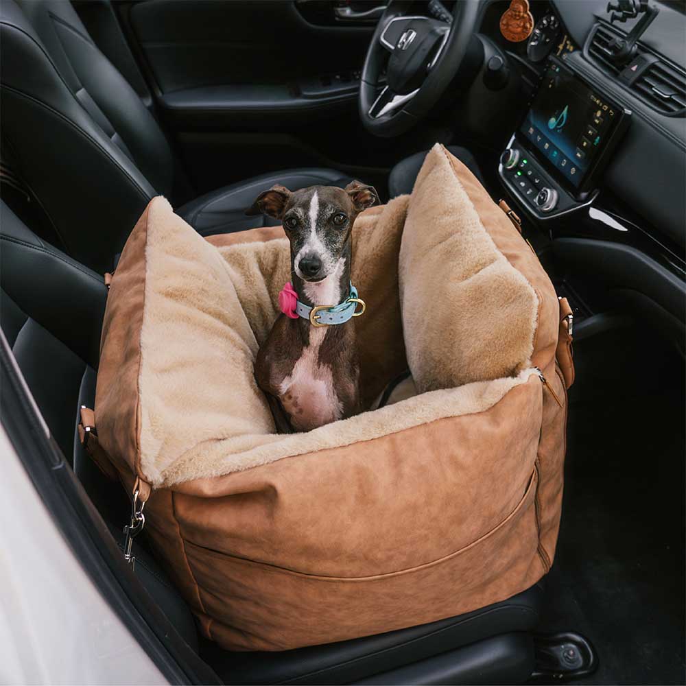 Grand siège d'auto rehausseur de transport pour chien, moelleux, chaud et sûr, antidérapant, Ride et Rover