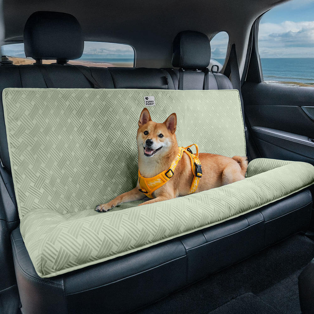 Bolstia de viaje de enfriamiento Seguridad asiento trasero Bed de asiento para perros grande - Rover con frío