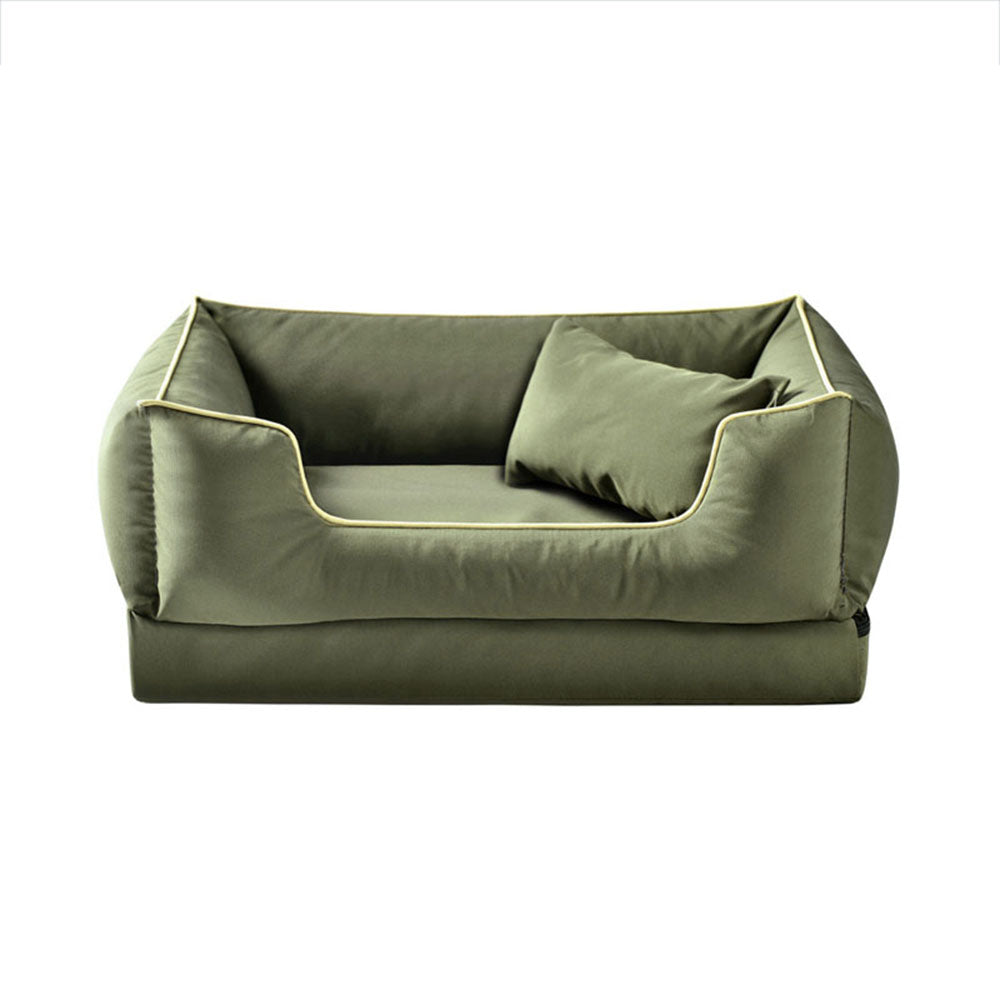 Cama de perros lavable antideslizante impermeable de estilo nórdico con almohada con almohada