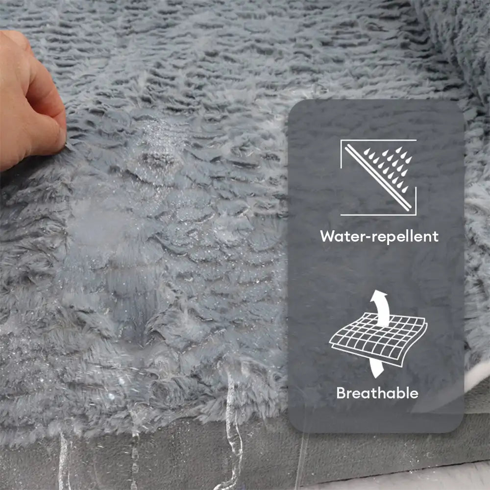 Lit orthopédique pour chien à support complet et étanche amovible