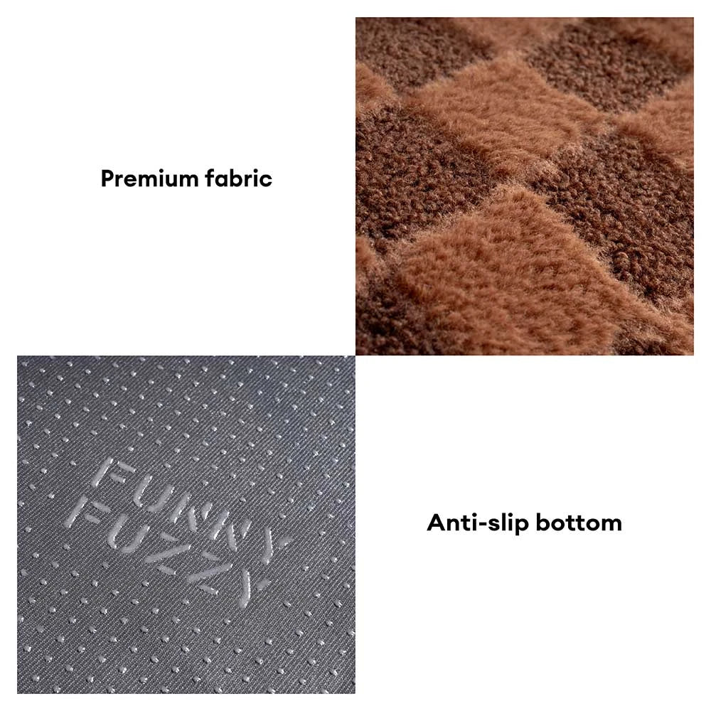 Cama de refugios de perro ortopédico y esponjes removibles a cuadros - Cozynest