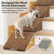 Escaleras de rampa para perros de espuma modular para escaleras de escalera con velcro