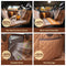 Premium Faux Leather Water-repellent Hammock Dog Car Seat Cover With Mat