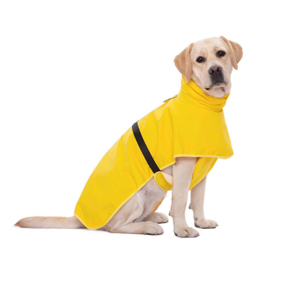 Outdoor waterproof cross-border pet dog clothes raincoat poncho large dog clothing