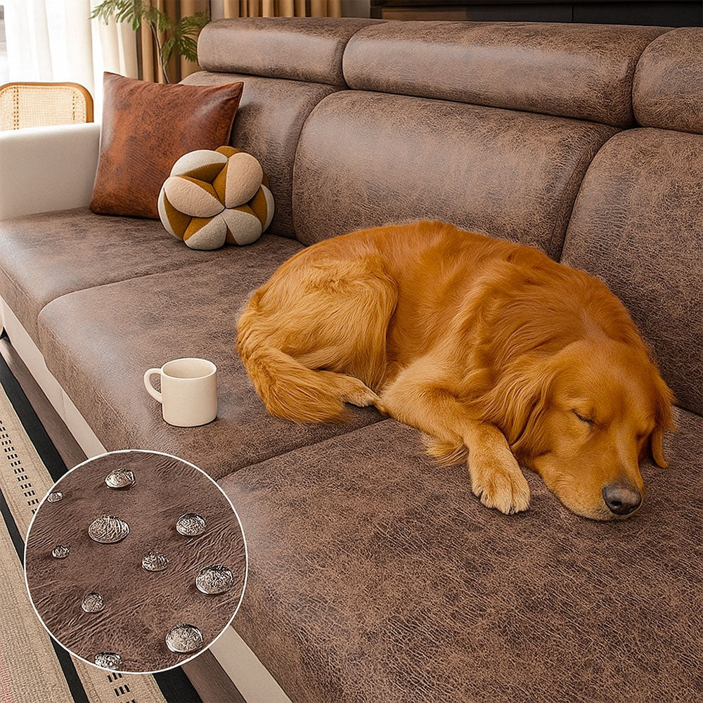 Cubierta de sofá mágica de poliéster de poliéster de poliéster sedoso y repelente de agua vintage