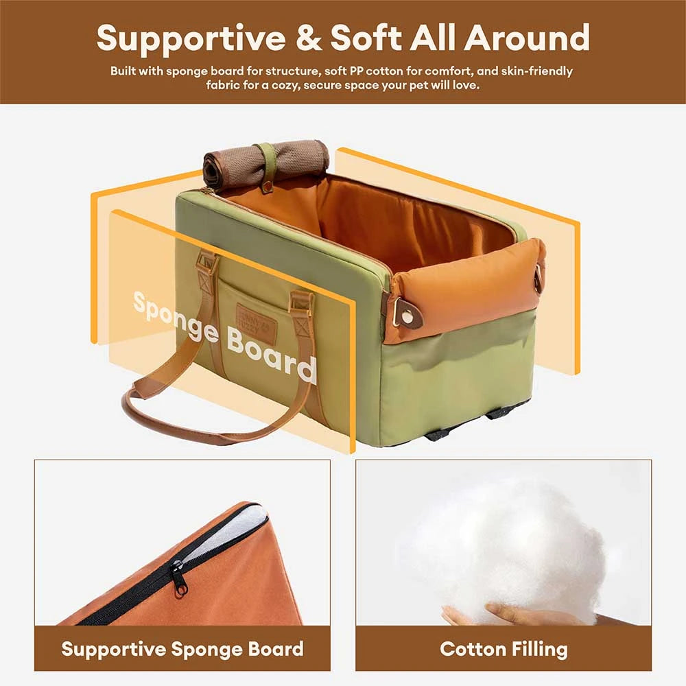 Asiento y transportista de la consola del centro de seguridad de cuero de cuero de lujo - Voyager Urban