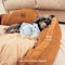 Cama de perro de sofá de gran y acogedora y acogedora