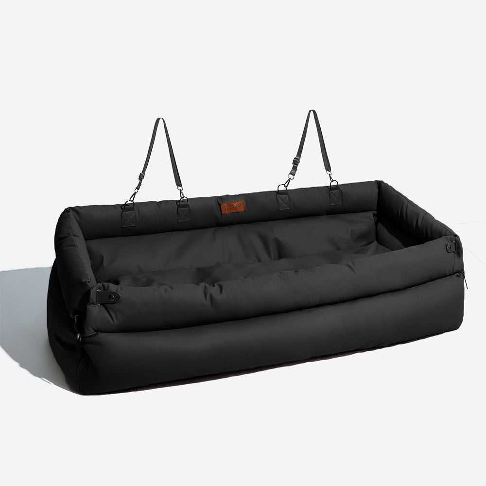 Cama elevadora para asiento de coche para perros de piel sintética de lujo - Urban Voyager