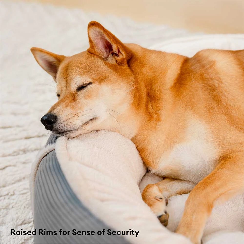 Cama de perros de donas anti-ansiedad ultra lujosa