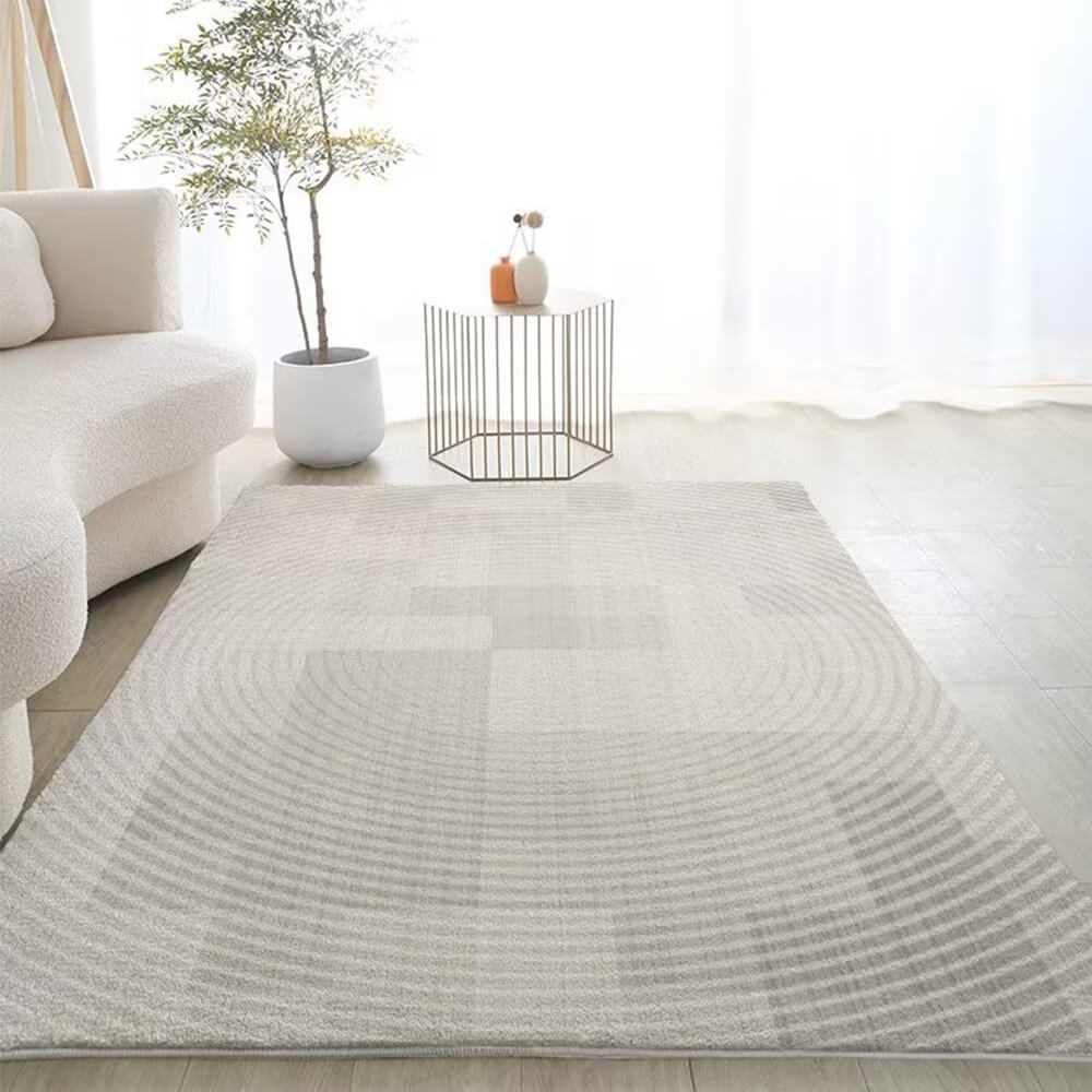 Plaid Simple Modern Style Faux Cashmere Home Rug