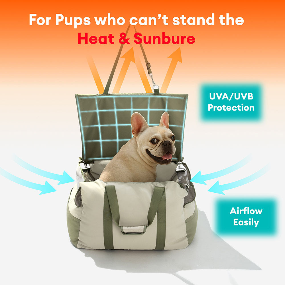 Asiento de asiento de autos de refuerzo para perros transpirable por el agua: Pup Rover