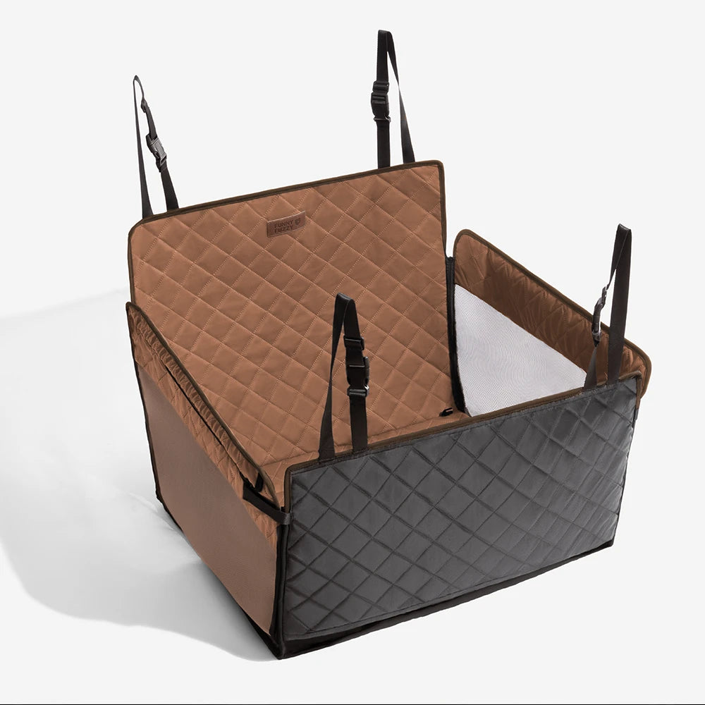 Cubierta de asiento de auto para hamacas para perros de cuero de cuero de piel sintética - Propsector de paseos