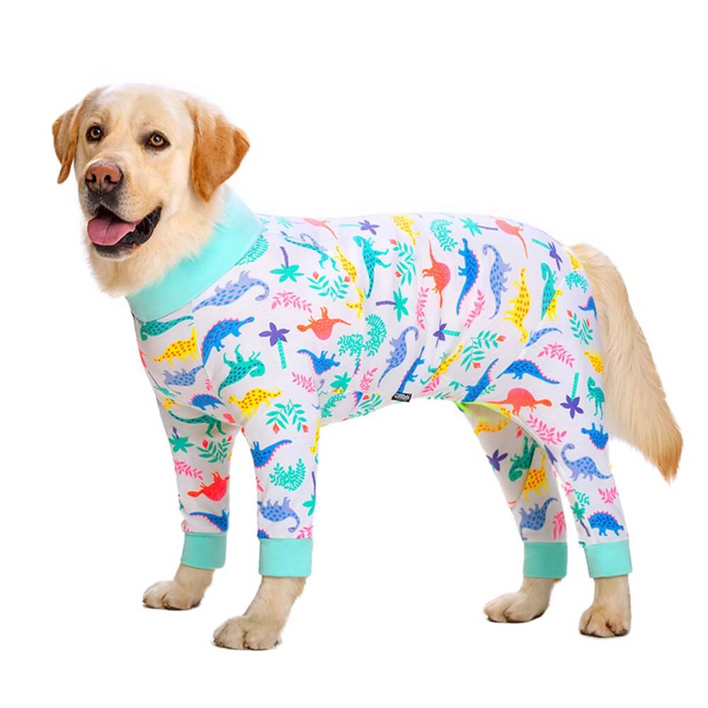 Ropa para perros grandes: pijama fino de cuatro patas con cubierta completa para el vientre