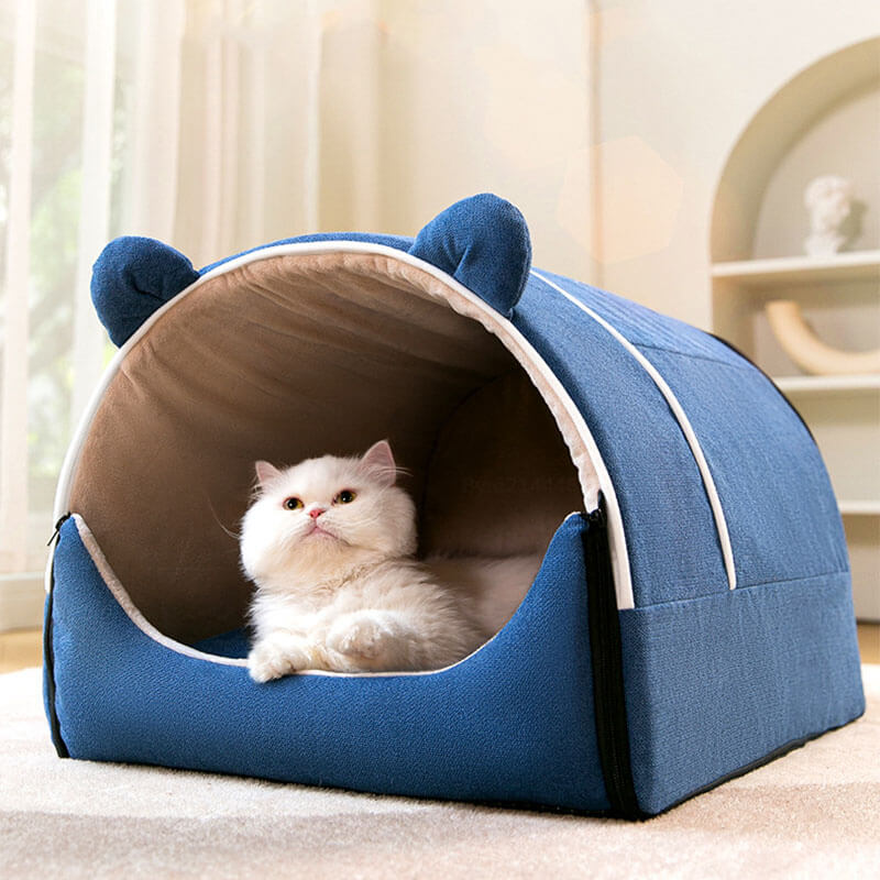 2 in 1 Cute Bear Ears Removable Dog House