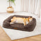 Fluffy Plush Orthopedic Washable Bolster Dog Bed - ComfyPaws