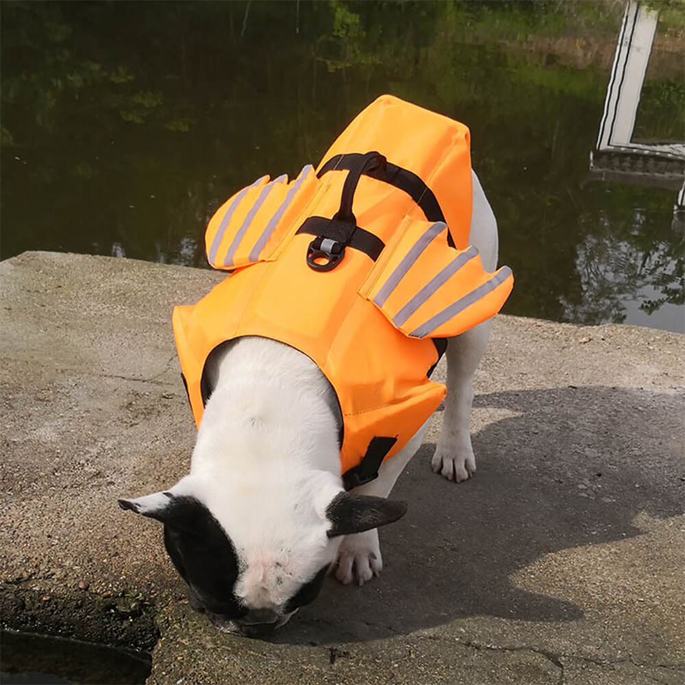 Pet dog clothes Angel wings Drowning equipment Pet life jacket Swim suit