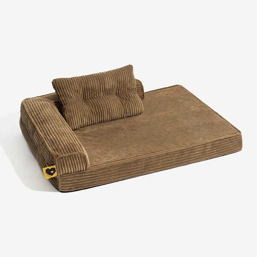 Cana de cana Anti -Scratch Exprovable Cama de perros ortopédica con almohada - COMFYSOFA