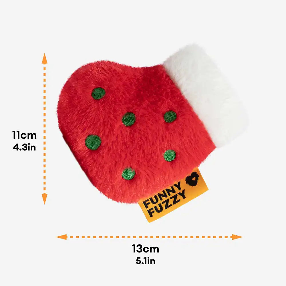 FUNNYFUZZY Christmas Plush Squeaky Dog Toy - Stocking Joy