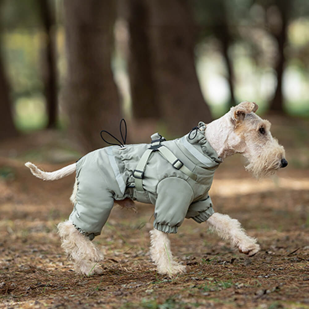 Waterproof Adjustable Tactical Four-Legged Outdoor Dog Coat