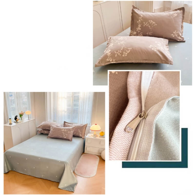 All-Season Breathable Comfortable Fabric Mattress Protection Bed Sheet Set