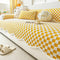 Chenille Art Corrugated Breatable No-Slip Couch Cover Coach