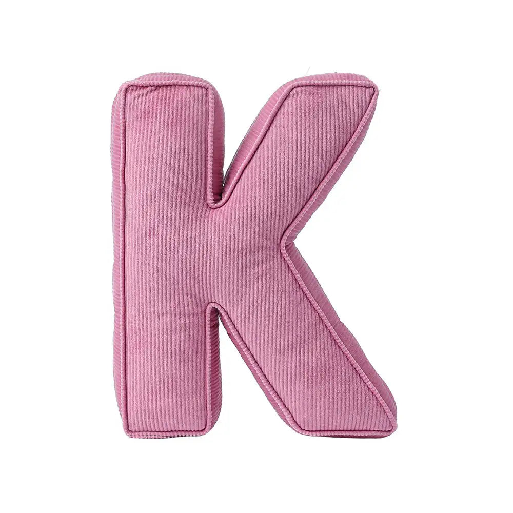 Corduroy Soft Hugging Letter Sofa Pillow