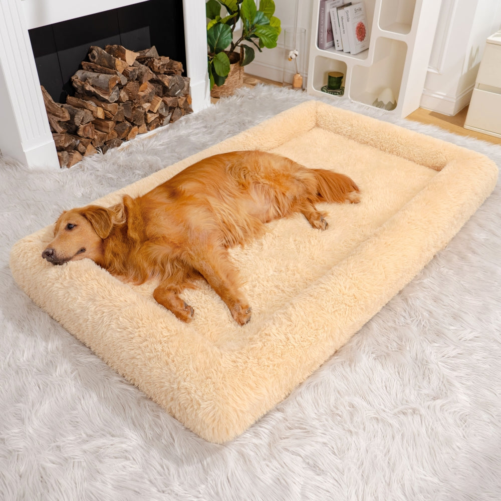 Lit ovale de luxe pour chien humain, très grand sommeil, plus profond