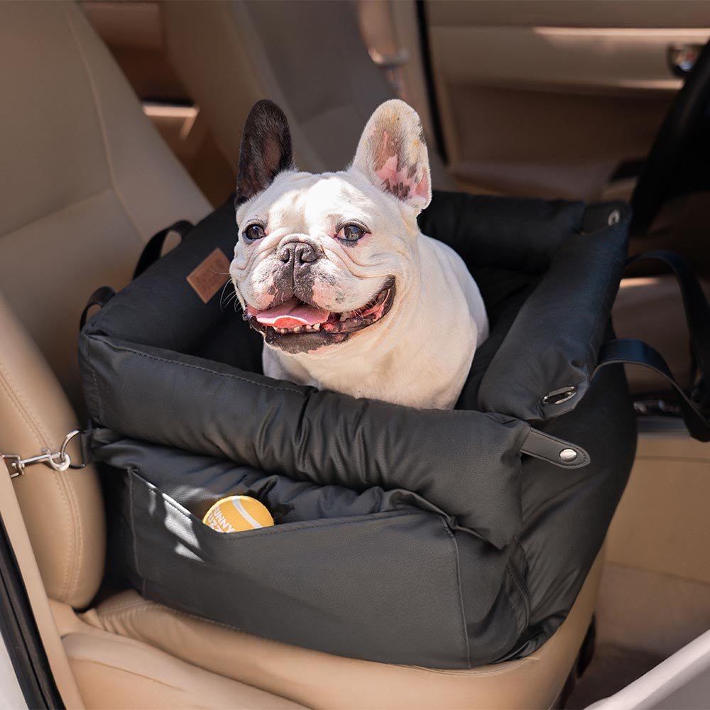 Rialzo per seggiolino auto per cani in ecopelle deluxe - Urban Voyager