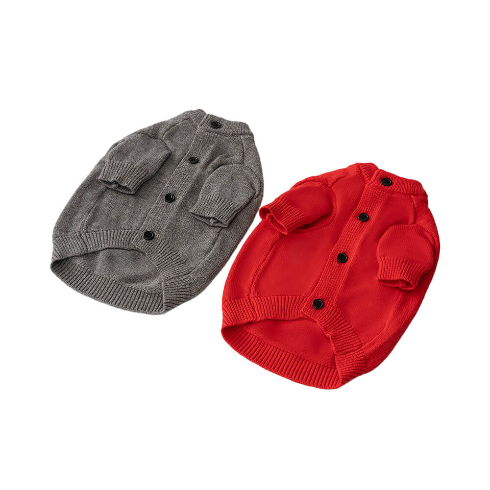 Pull à capuche décontracté en fausse fourrure de lapin, col roulé, tricot extensible pour chien