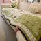 Chenille Scratch-resistant Fabric Pastoral Style  Irregular Shaped Non-slip Couch Cover