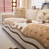 Chenille Scratch-resistant Fabric Pastoral Style  Irregular Shaped Non-slip Couch Cover
