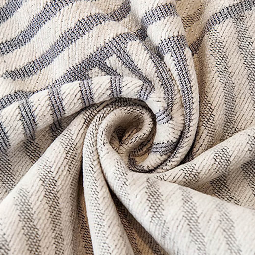 Classic Geometric Pattern Chenille Throw Couch Cover