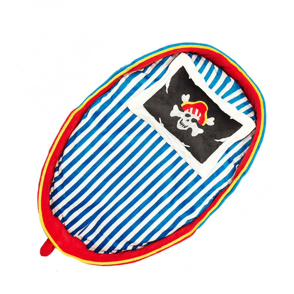 Deluxe Spacious Pirate Ship Soft Washable Dog & Cat Bed