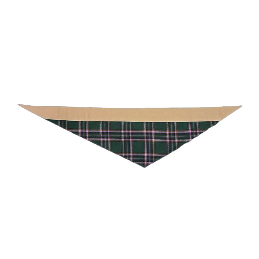 Elegant Plaid Lightweight Outdoor Dog Triangle Bandana Scarf