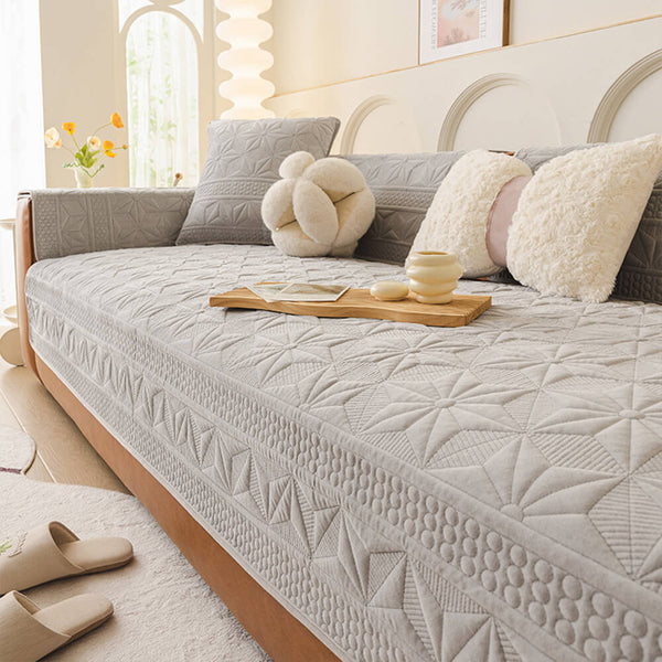 Cubierta de sofá de protección suave resistente a los rasguños de terciopelo de lujo