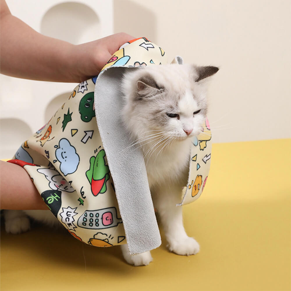 Magic Self-Adhesive Anti-Scratch Cat Restraint Wrap for Nail Trimming