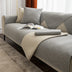 Minimalist Solid Color Breathable Faux Linen Couch Cover