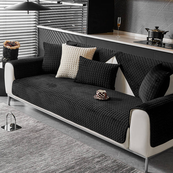 Cubierta de sofá sin deslizamiento transpirable para la humedad del gamuza acolchada