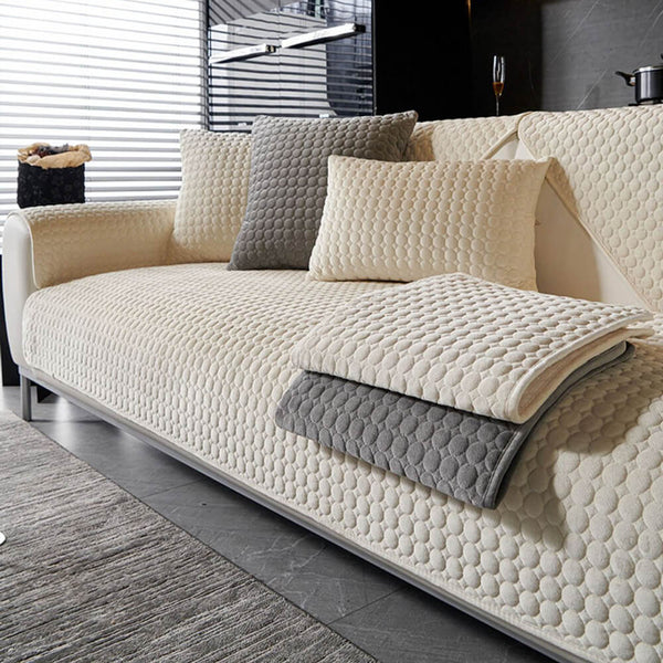 Cubierta de sofá sin deslizamiento transpirable para la humedad del gamuza acolchada