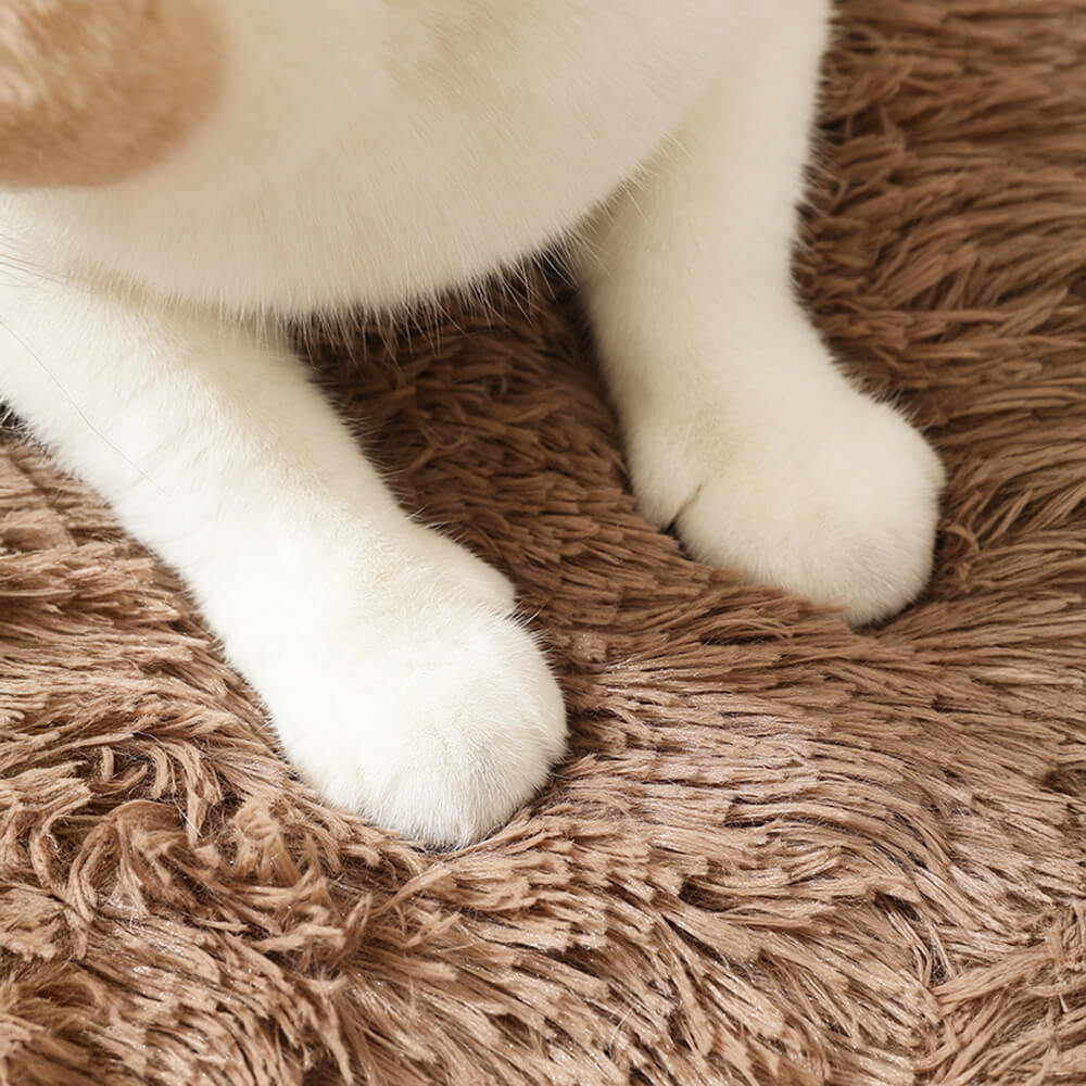 Tapis de tapis moelleux antidérapant en peluche douce pour chien et chat