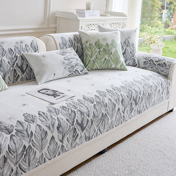 Chenille diseño botánico romántico