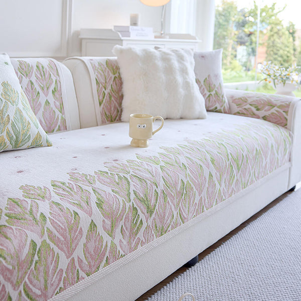 Chenille diseño botánico romántico