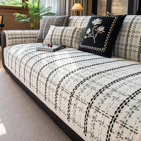 Elegante Tapa del sofá del sofá de sofá Jacquard Chenille All-Season