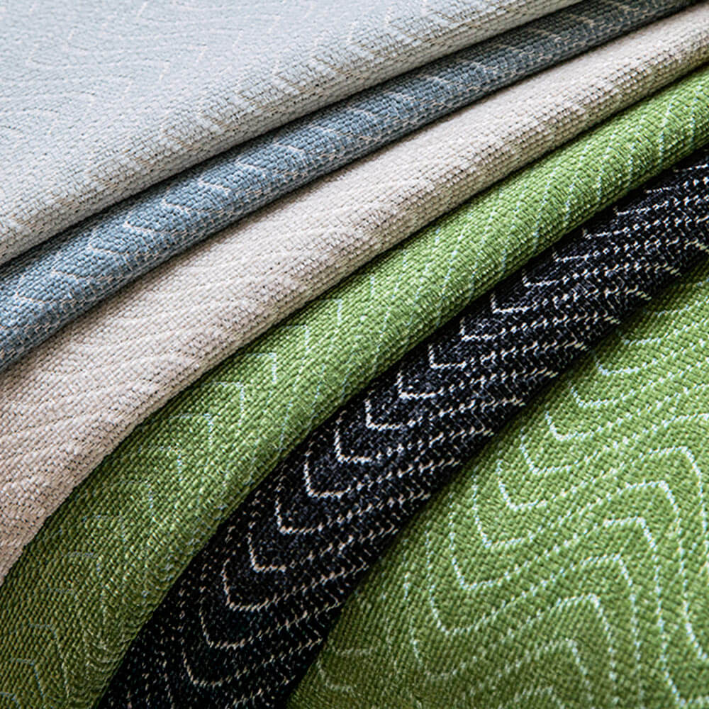 Chenille Anti-Slip Cat-Scratch Resistente a la textura ondulada Cubierta del sofá Premium