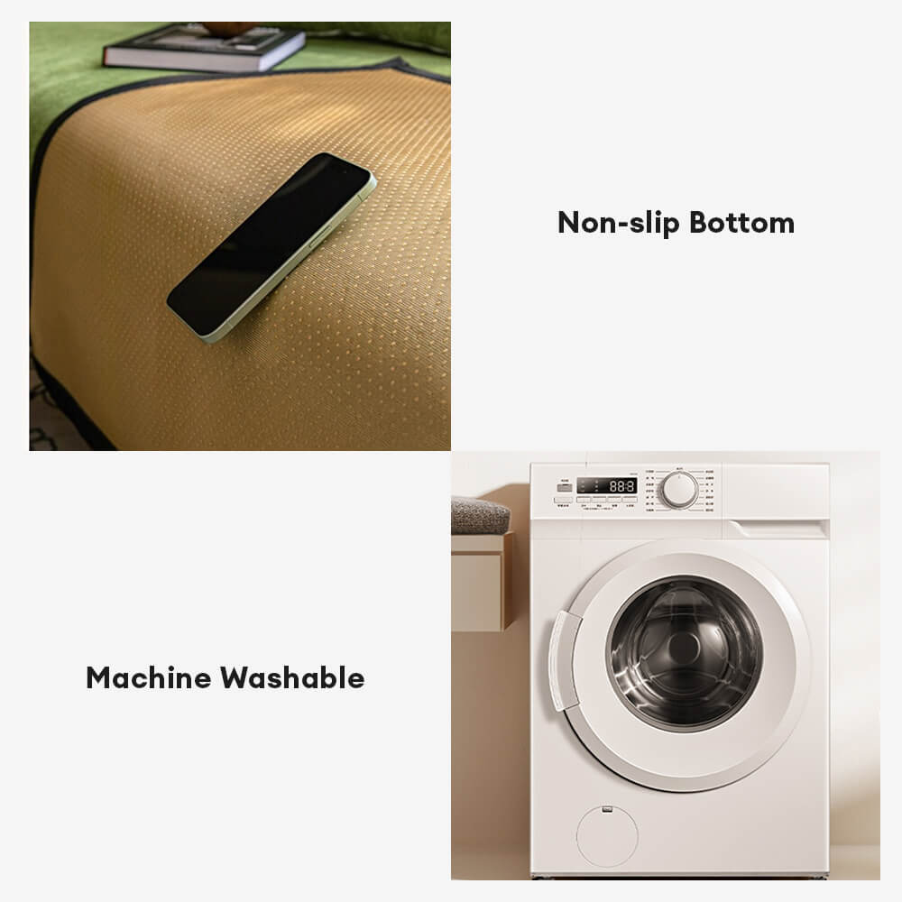 Chenille Anti-Slip Cat-Scratch Resistente a la textura ondulada Cubierta del sofá Premium